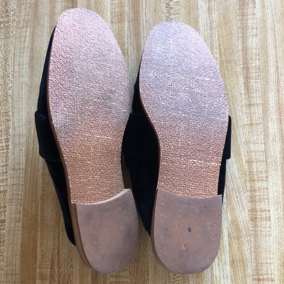 Free People Black Velvet Mules Size 36 - Picture 3 of 5